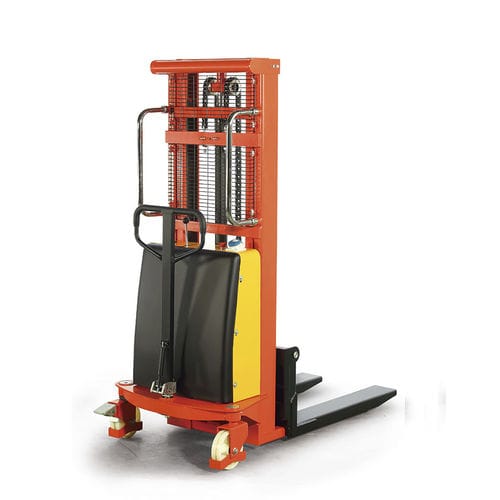 Полуэлектрический штабелер - SPN series - Noblelift Intelligent Equipment Co., Ltd. - с сопровождающим оператором / 12 В / для узкого прохода