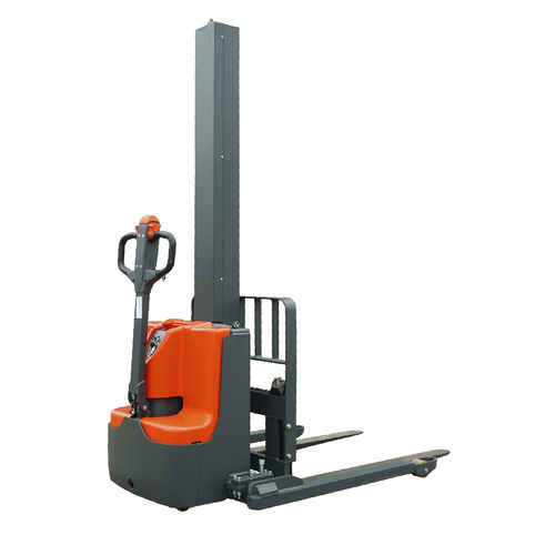 Штабелер с двусторонним охватом - PSE10MSL - Noblelift Intelligent Equipment Co., Ltd. - электрический / с сопровождающим оператором / 12 В