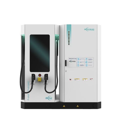 Станция подзарядки для электрических транспортных средств - EVMS ONE - Sicon Chat Union Electric Co., Ltd - DC / с питанием от возобновляемых источников энергии / 2 зарядных кабеля