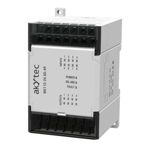 Цифровой модуль входа/выхода - MK110-24.8D.4R - akYtec GmbH - RS-485 / Modbus / 8 цифровых входов