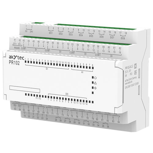 Программируемая автоматическая система мини - PR102 - akYtec GmbH - на DIN-рейке / 16 E / с 8 входами