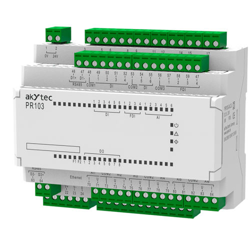 Программируемая автоматическая система на DIN-рейке - PR103  - akYtec GmbH - 8 S / аналоговые входы / с цифровыми входами