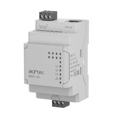 Преобразователь интерфейса Гигабит - MBC-24.X Modbus converter - akYtec GmbH - Ethernet / RS-485 / ModBUS RTU