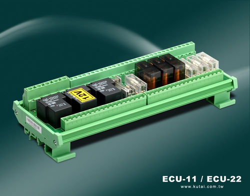 Монтируемый модуль-реле на DIN-рейке - ECU-11, ECU-22 - Kutai Electronics Industry Co., Ltd.
