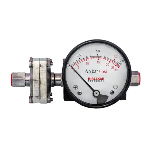 Дифференциальный манометр - DX 20 - Hirlekar Precision Instruments, Pune - со шкалой / из нержавеющей стали / мембранный