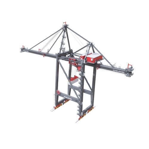 Козловой кран для контейнера - STS - Konecranes - на рейке / для контейнера / воздушный