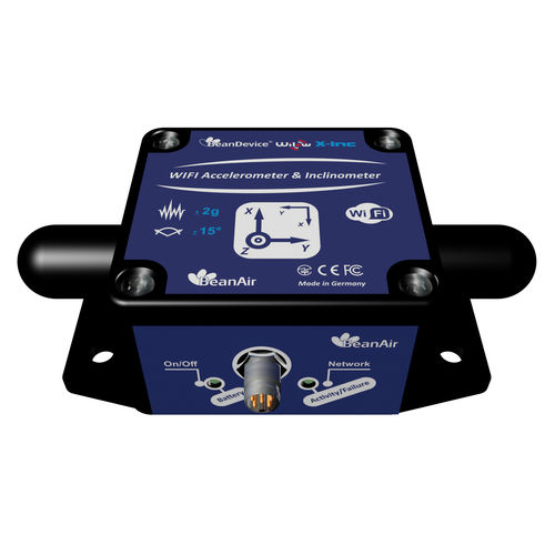 Беспроводной акселерометр - BeanDevice® WILOW X-INC - BeanAir GmbH - с вибрирующими пластинами / герметичный / IP67