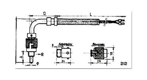 Температурный зонд RTD - 212 - MESEL S.L - Pt100 / Pt1000 / термопара типа J