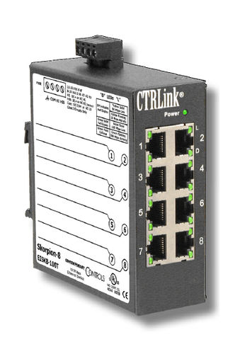 Неуправляемый коммутатор Ethernet - EISK8-100T - Contemporary Control Systems - 8 портов / гигабит / компактный
