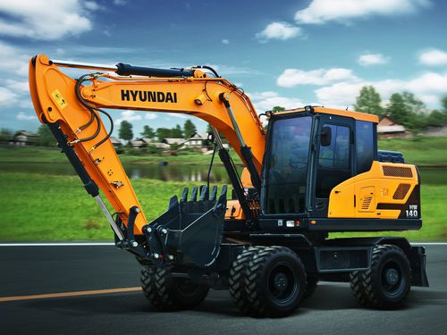 Промежуточный экскаватор - HW140  - HYUNDAI HEAYY INDUSTRIES - колесный / Tier 4 final / для строительной площадки