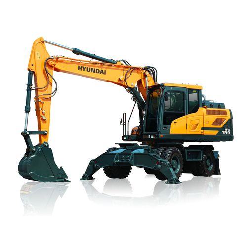 Промежуточный экскаватор - HW180 - HYUNDAI HEAYY INDUSTRIES - на колесах / Tier 3 / для строительной площадки