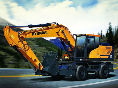 Промежуточный экскаватор - HW210 - HYUNDAI HEAYY INDUSTRIES - на колесах / Tier 4 final / для строительной площадки