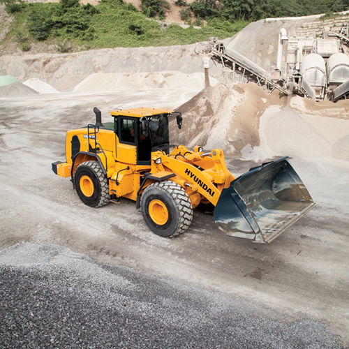 Погрузчик на колесах - HL970 - HYUNDAI HEAYY INDUSTRIES - шарнирный / для строительства