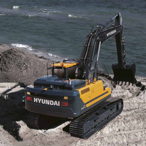 Промежуточный экскаватор - HX300AL - HYUNDAI HEAYY INDUSTRIES - гусеничный / дизельный / для строительной площадки