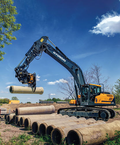 Промежуточный экскаватор - HX330A L - HYUNDAI HEAYY INDUSTRIES - тяжелый / гусеничный / дизельный