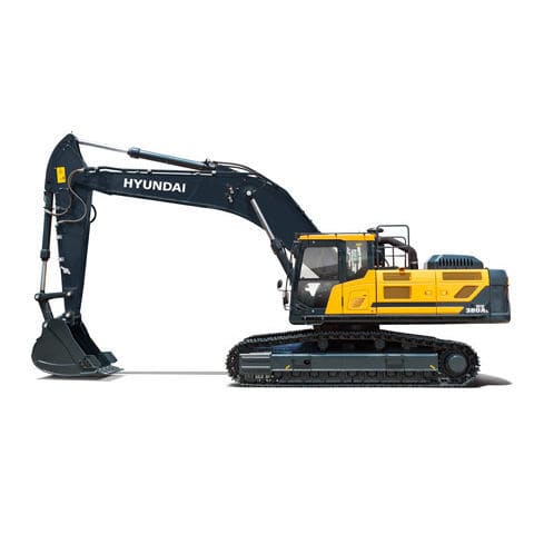 Промежуточный экскаватор - HX380AL - HYUNDAI HEAYY INDUSTRIES - гусеничный / дизельный / для строительной площадки