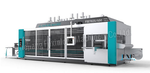 Устройство для термоформования с подачей в рулонах - FSCT-820/650 series - Zhejiang Fuxinlong Machinery Co.,Ltd - из ABS / PP / для производства стаканов