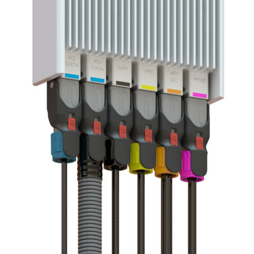 Соединитель для передачи данных - OCTIS™ - Radiall - гибридный / RJ45 / LC