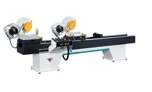 Двухголовочный станок для резки для ПВХ - KD 402 S - YILMAZ MACHINE - для алюминия / для дерева / для профилей