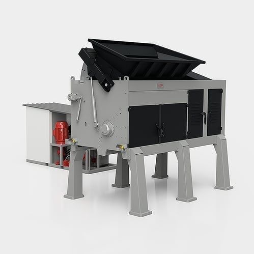 Первичный измельчитель - GL650 series - CAMEC srl - с 1 валом / для твердых и сыпучих отходов / для алюминия