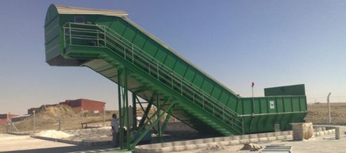 Станция перегрузки отходов с однопоточной выгрузкой - EMS Machinery - для ленточного конвейера / с контролем запаха