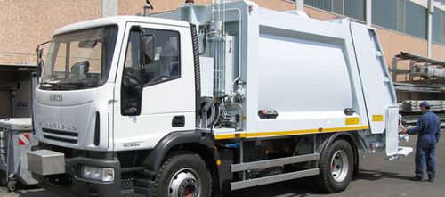 Мусоровоз задняя загрузка - EMS Machinery - дизельный / с уплотнителем