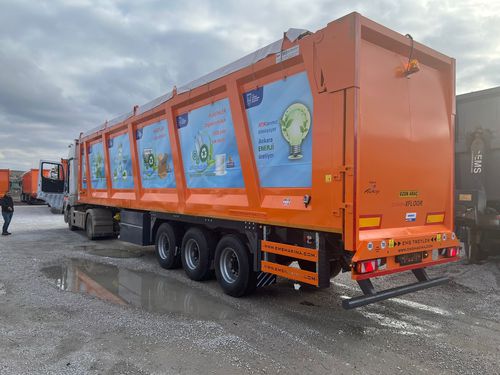 Полуприцеп с пневматической подвеской - EMS Machinery - с подвижным полом / для отходов / для резервуара с водой