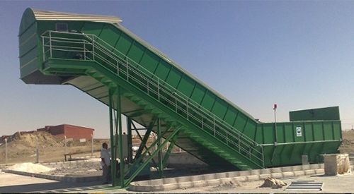 Станция перегрузки отходов не определено - EMS Machinery - фиксированная / не определено / для ленточного конвейера