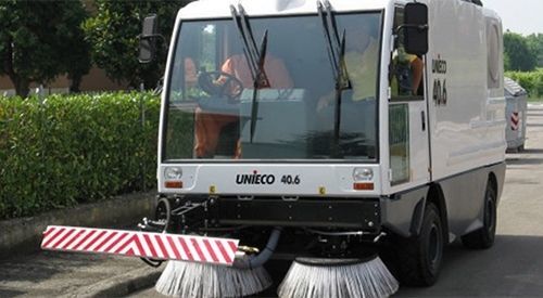 Автономная подметальная машина - 40.6 COMBi - EMS Machinery - для улиц / с 2 щетками