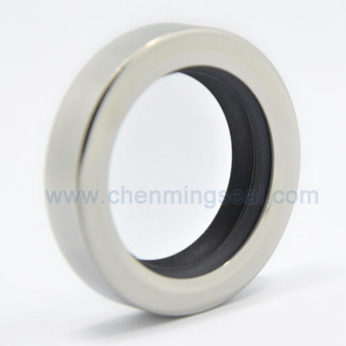 Двухкромочный уплотнитель - PDL series - Ningbo Chenming Seals Manufacturing Co., Ltd. - круговой / из нержавеющей стали / из ПТФЭ
