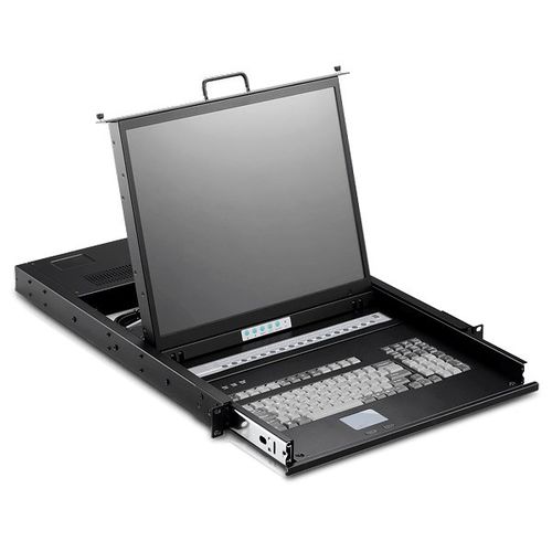 Выдвижной ящик на роликах 19 дюймов - SMK-920-19UB - IPC2U GmbH - пульт управления / со встроенным KVM-переключателем / клавиатура