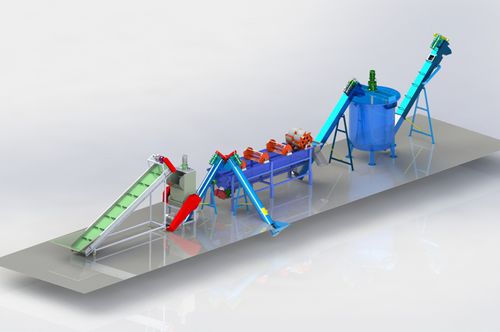 Устройство для переработки для пластмассы - Liantai Machinery - ПЭТФ / для бутылок / разделение металлов