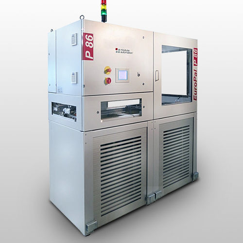 Штабелер послойно - EuroPal P series - modular automation GmbH - для обрабатываемых деталей / автоматический / модульный