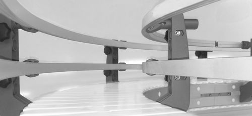Рельс для линейной направляющей - modular automation GmbH - из нержавеющей стали / из алюминия / с валками