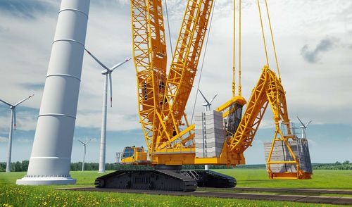 Гусеничный башенный кран - LR 1700-1.0 - Liebherr Cranes - со стрелой / решетка / деррик