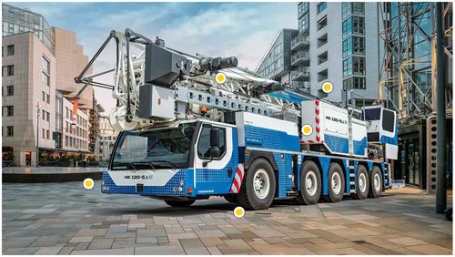 Мобильный башенный кран - MK 120-5.1E - Liebherr Cranes - со стрелой / для строительства / для подъема
