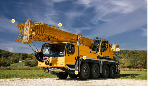 Мобильный башенный кран - LTM 1070-4.2 - Liebherr Cranes - складной / четырехосный