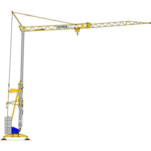 Башенный кран с автоматической сборкой - Igo 13  - Manitowoc Cranes - фиксированный / решетка / для строительства