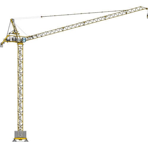 Фиксированный башенный кран - MR 418 A - Manitowoc Cranes - с подъемной стрелой / GME / для строительства