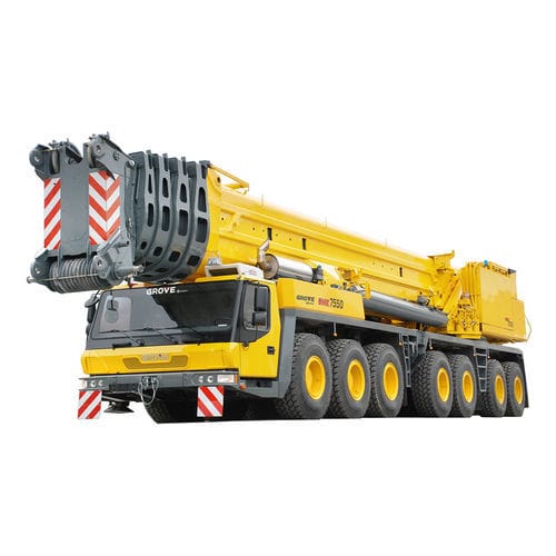 Мобильный башенный кран - GMK7550 - Manitowoc Cranes - с подъемной стрелой / вездеход / семиосный