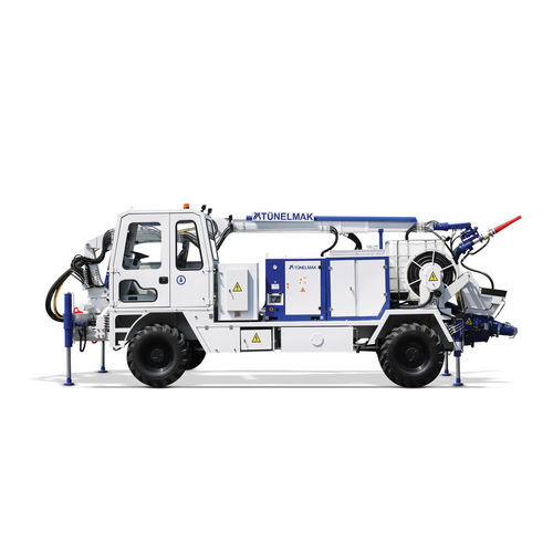 Мобильный бетононасос - Adroit 450H/W - TUNELMAK CONSTRUCTION MACHINERY INC - для открытого пространства / для строительства / для труднопроходимых участков местности