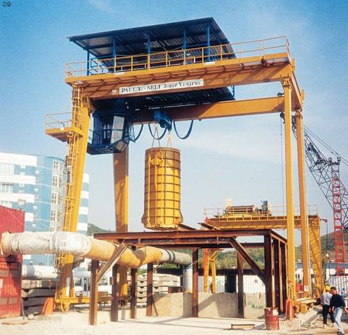 Козловой кран на рейке - BEIJING WOWJOINT MACHINERY CO., LTD. - для сборных строительных площадок