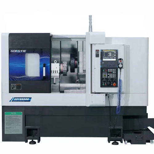 Токарно-фрезерный центр ЧПУ - SDX08-A - Ningbo GongTie Precision Machinery Co.,LTD - горизонтальный / 3 оси / с двумя револьверными головками