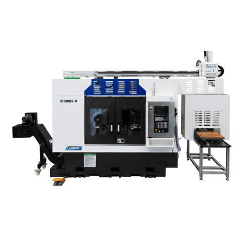 Токарно-фрезерный центр ЧПУ - SL0636 - Ningbo GongTie Precision Machinery Co.,LTD - горизонтальный / 6 осей / с наклонной станиной