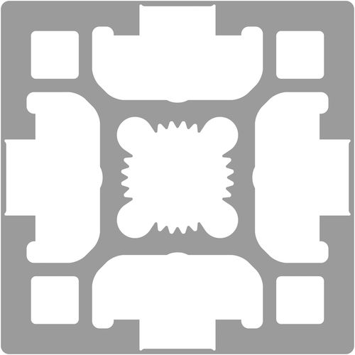 Профиль из алюминия - MS 40+ BC series - MS Plus Automation GmbH - пазованный / строительный / закрытый
