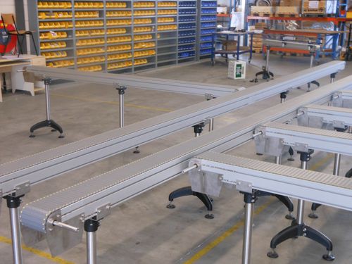 Ленточный конвейер - Mattop conveyor system  CS MTS - MS Plus Automation GmbH - горизонтальный / прямой / транспортный