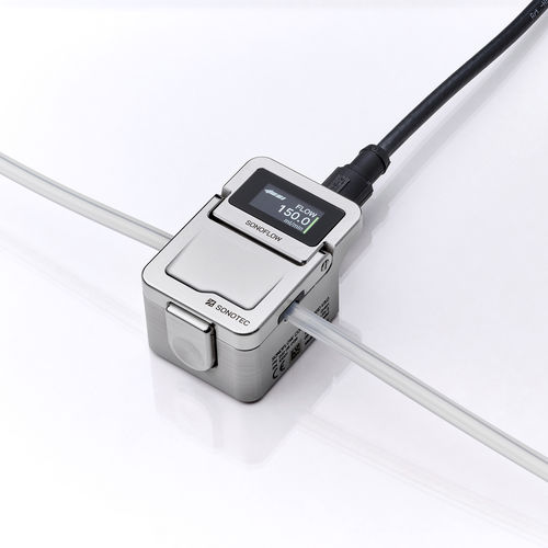Ультразвуковой расходомер - SONOFLOW CO.55 - SONOTEC GmbH - объемный / для жидкостей / накладной