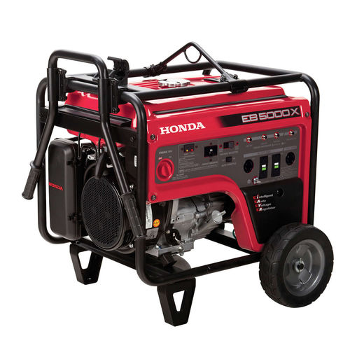 Генераторная установка с бензиновым двигателем - EB5000 - Honda Power Equipment - монофазовая / на колесиках / прямой впрыск