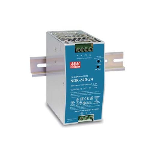 Источник электропитания на DIN-рейке - NDR-240 series - Mean Well - AC/DC / с одним выходом / с защитой от короткого замыкания