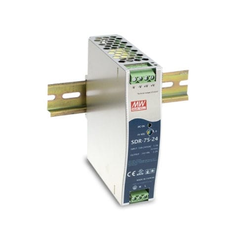 Источник электропитания на DIN-рейке - SDR-75 series  - Mean Well - AC/DC / с одним выходом / с защитой от короткого замыкания
